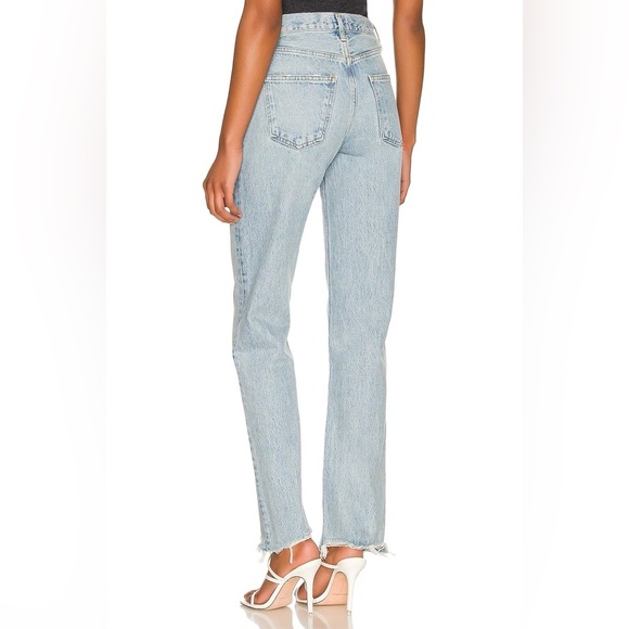 Agolde Lana High Waist Straight Denim in Curio - Picture 8 of 9